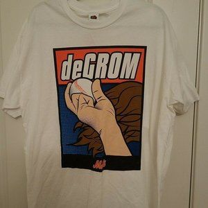 New York Mets Jacob deGrom SGA T-Shirt Size XL 6/2/2017 Empire City Casino
